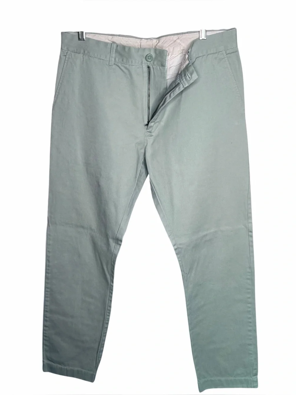 J CREW The Driggs Pants Slim Fit Green Cotton Chinos 33x30